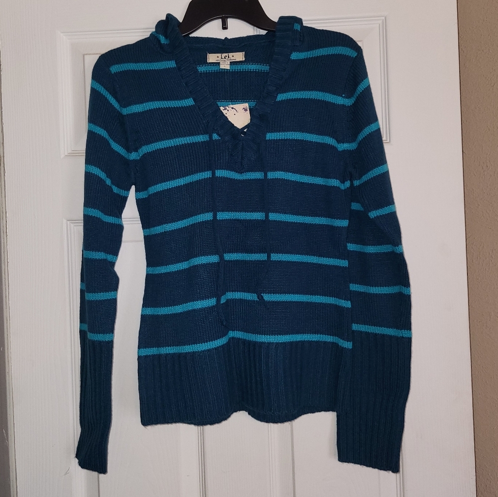 Junuors Striped Hooded Sweater